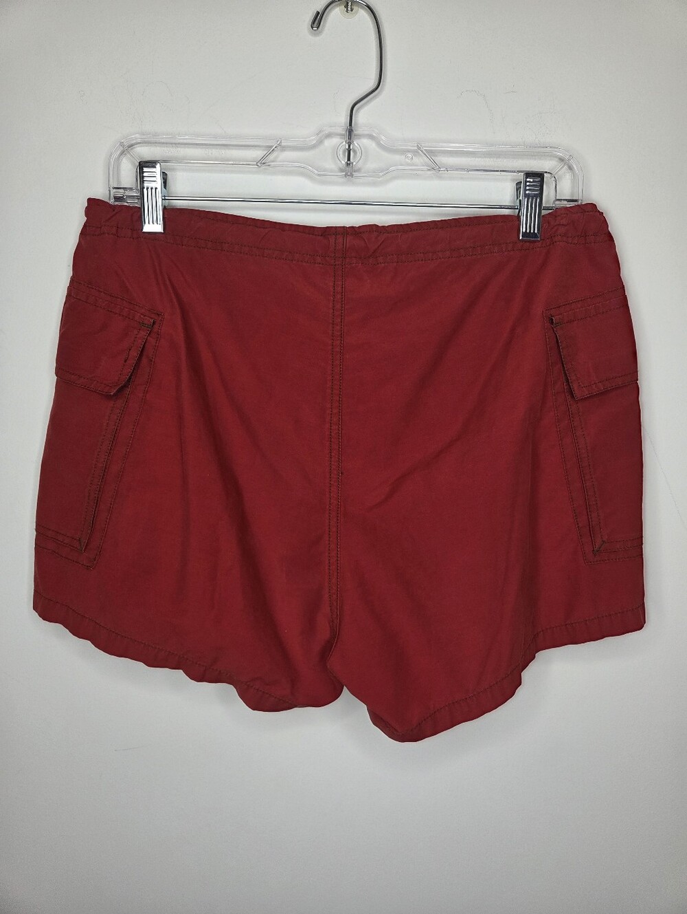 Abercrombie&Fitch Size 6 Red Shorts with Zipper & Waist Tab And Side Pockets - Picture 2 of 11